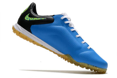Nike React Tiempo Legend 9 Pro TF Low-Tops Football Shoes - Blue/Black/Yellow