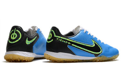 Nike React Tiempo Legend 9 Pro TF Low-Tops Football Shoes - Blue/Black/Yellow