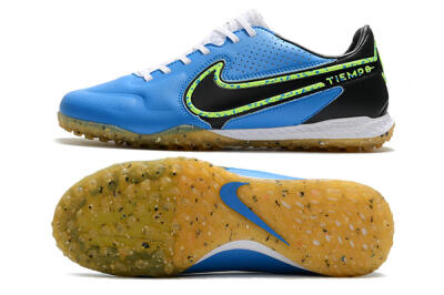 Nike React Tiempo Legend 9 Pro TF Low-Tops Football Shoes - Blue/Black/Yellow