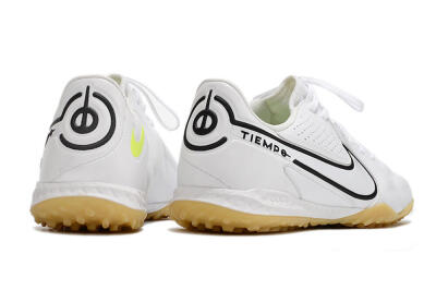 Nike React Tiempo Legend 9 Pro TF Low-Tops Football Shoes - White/Black/Brown
