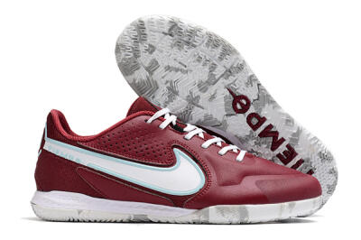Nike React Tiempo Legend 9 Pro IC Low-Tops Football Shoes - Red/White/Jade