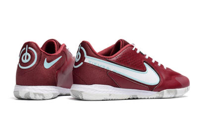 Nike React Tiempo Legend 9 Pro IC Low-Tops Football Shoes - Red/White/Jade