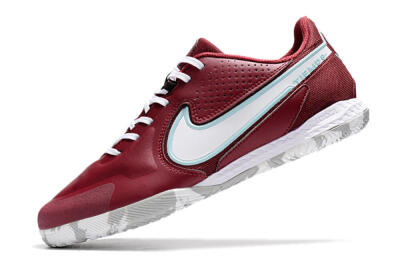 Nike React Tiempo Legend 9 Pro IC Low-Tops Football Shoes - Red/White/Jade
