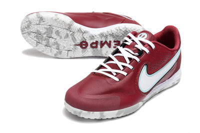 Nike React Tiempo Legend 9 Pro IC Low-Tops Football Shoes - Red/White/Jade