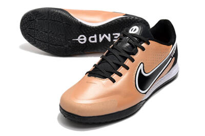Nike React Tiempo Legend 9 Pro IC Low-Tops Football Shoes - Gold/Black/White