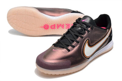 Nike React Tiempo Legend 9 Pro IC Low-Tops Football Shoes - Gold/White/Black