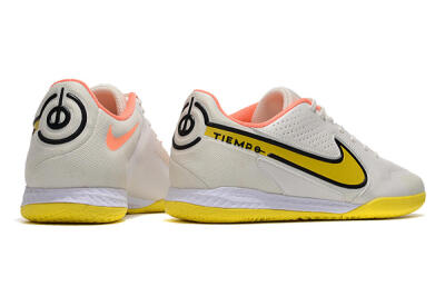 Nike React Tiempo Legend 9 Pro IC Low-Tops Football Shoes - White/Black/Yellow