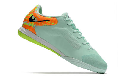 Nike React Tiempo Legend 9 Pro IC Low-Tops Football Shoes - Jade/Black/Yellow/Red