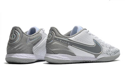 Nike React Tiempo Legend 9 Pro IC Low-Tops Football Shoes - White/Silver/Grey