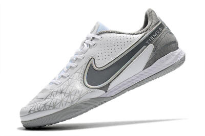 Nike React Tiempo Legend 9 Pro IC Low-Tops Football Shoes - White/Silver/Grey