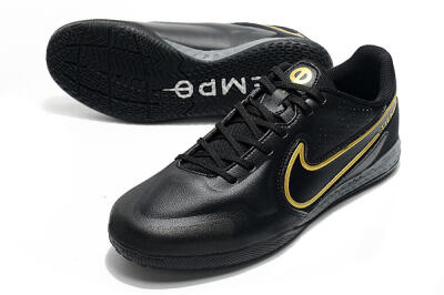 Nike React Tiempo Legend 9 Pro IC Low-Tops Football Shoes - Black/Gold/White