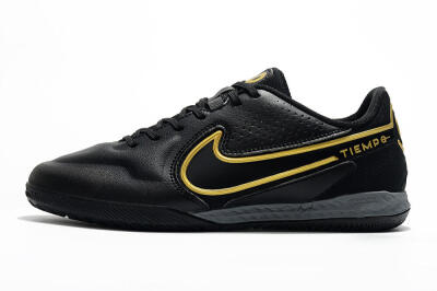 Nike React Tiempo Legend 9 Pro IC Low-Tops Football Shoes - Black/Gold/White