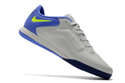 Nike React Tiempo Legend 9 Pro IC Low-Tops Football Shoes - Grey/Yellow/Blue