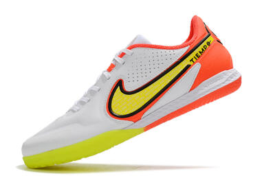Nike React Tiempo Legend 9 Pro IC Low-Tops Football Shoes - White/Yellow/Red