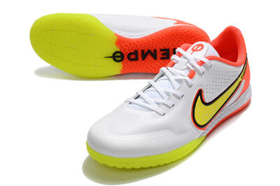 Nike React Tiempo Legend 9 Pro IC Low-Tops Football Shoes - White/Yellow/Red