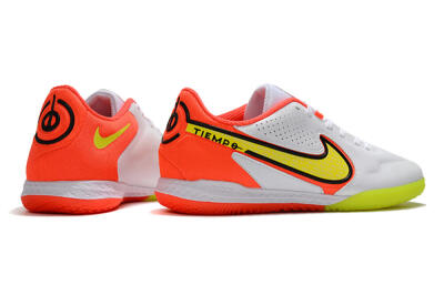 Nike React Tiempo Legend 9 Pro IC Low-Tops Football Shoes - White/Yellow/Red