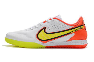 Nike React Tiempo Legend 9 Pro IC Low-Tops Football Shoes - White/Yellow/Red