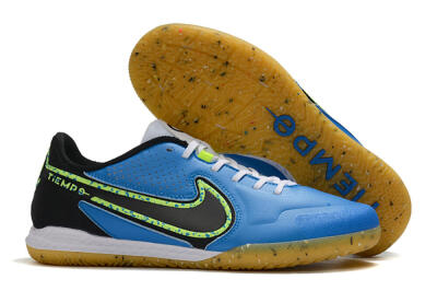 Nike React Tiempo Legend 9 Pro IC Low-Tops Football Shoes - Blue/Yellow/Black