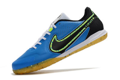 Nike React Tiempo Legend 9 Pro IC Low-Tops Football Shoes - Blue/Yellow/Black