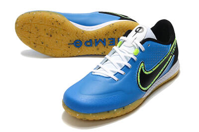Nike React Tiempo Legend 9 Pro IC Low-Tops Football Shoes - Blue/Yellow/Black