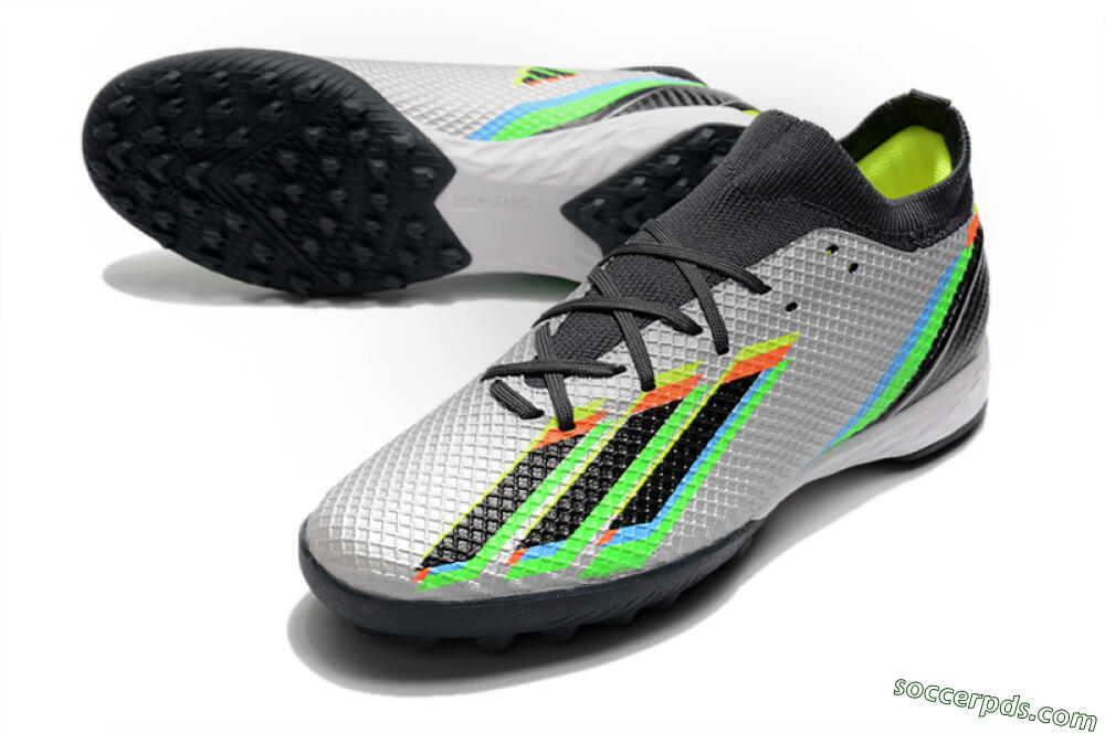 Adidas X Speedportal.3 TF Low-Tops Football Shoes - Silver/Yellow/Black 3
