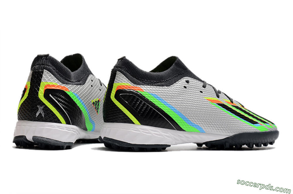 Adidas X Speedportal.3 TF Low-Tops Football Shoes - Silver/Yellow/Black 6