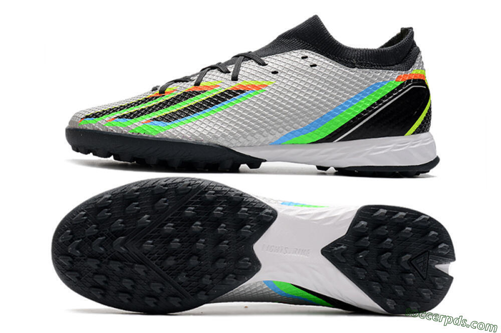 Adidas X Speedportal.3 TF Low-Tops Football Shoes - Silver/Yellow/Black 0