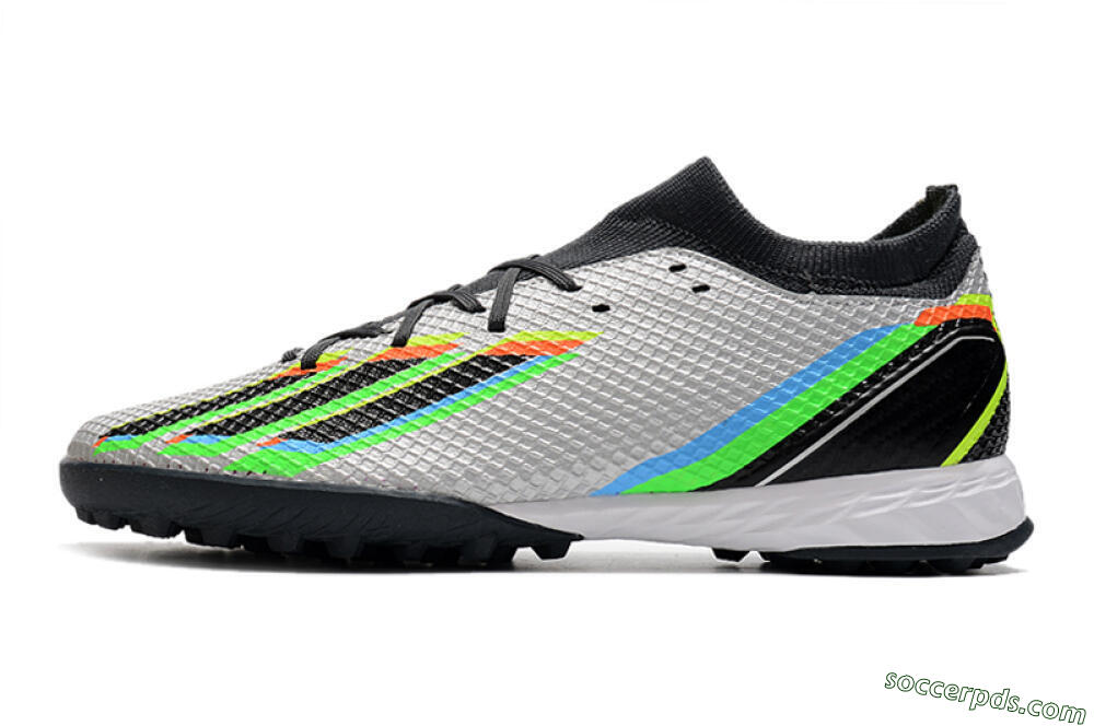 Adidas X Speedportal.3 TF Low-Tops Football Shoes - Silver/Yellow/Black 2