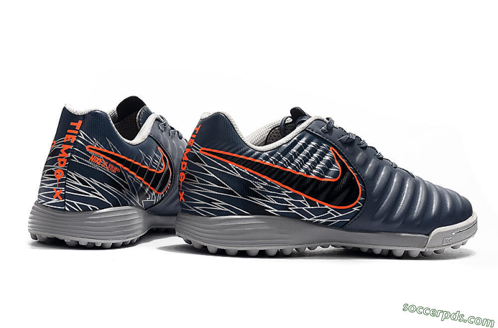 Nike Tiempox Ligera IV TF Low-Tops Football Shoes - Grey/Red/Black 9