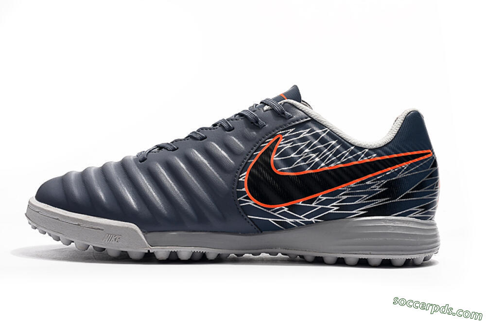Nike Tiempox Ligera IV TF Low-Tops Football Shoes - Grey/Red/Black 2
