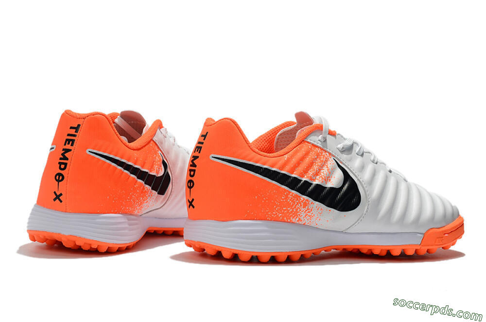 Nike Tiempox Ligera IV TF Low-Tops Football Shoes - White/Black/Red 9