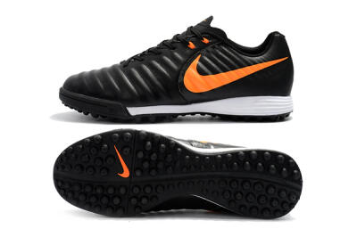 Nike Tiempox Ligera IV TF Low-Tops Football Shoes - Black/Orange/White