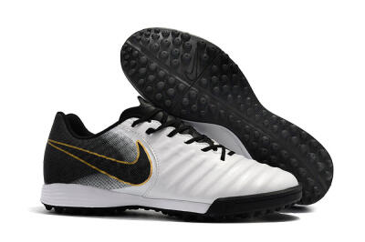 Nike Tiempox Ligera IV TF Low-Tops Football Shoes - White/Gold/Black