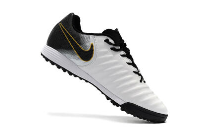 Nike Tiempox Ligera IV TF Low-Tops Football Shoes - White/Gold/Black
