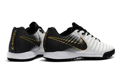 Nike Tiempox Ligera IV TF Low-Tops Football Shoes - White/Gold/Black