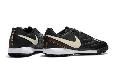 Nike Tiempox Finale 10R TF Low-Tops Football Shoes - Black/Beige/White