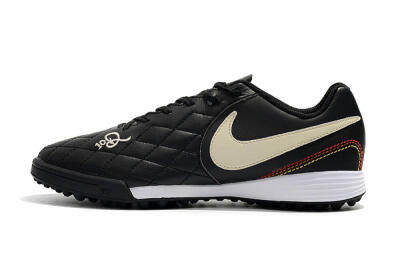 Nike Tiempox Finale 10R TF Low-Tops Football Shoes - Black/Beige/White