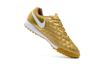 Nike Tiempox Finale 10R TF Low-Tops Football Shoes - Gold/White