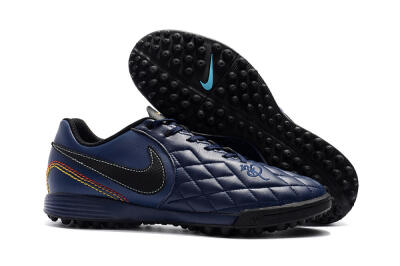 Nike Tiempox Finale 10R TF Low-Tops Football Shoes - Blue/Black/Red