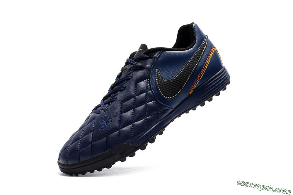 Nike Tiempox Finale 10R TF Low-Tops Football Shoes - Blue/Black/Red 8