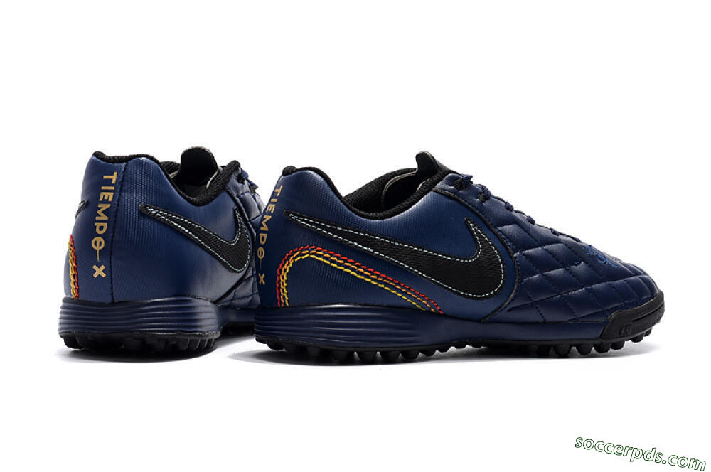 Nike Tiempox Finale 10R TF Low-Tops Football Shoes - Blue/Black/Red 9