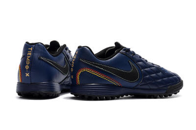 Nike Tiempox Finale 10R TF Low-Tops Football Shoes - Blue/Black/Red