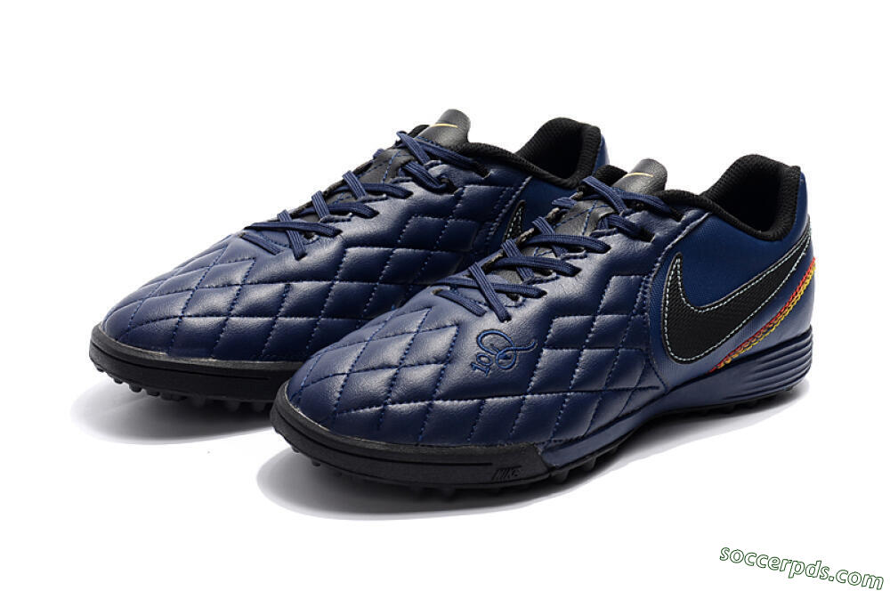 Nike Tiempox Finale 10R TF Low-Tops Football Shoes - Blue/Black/Red 5