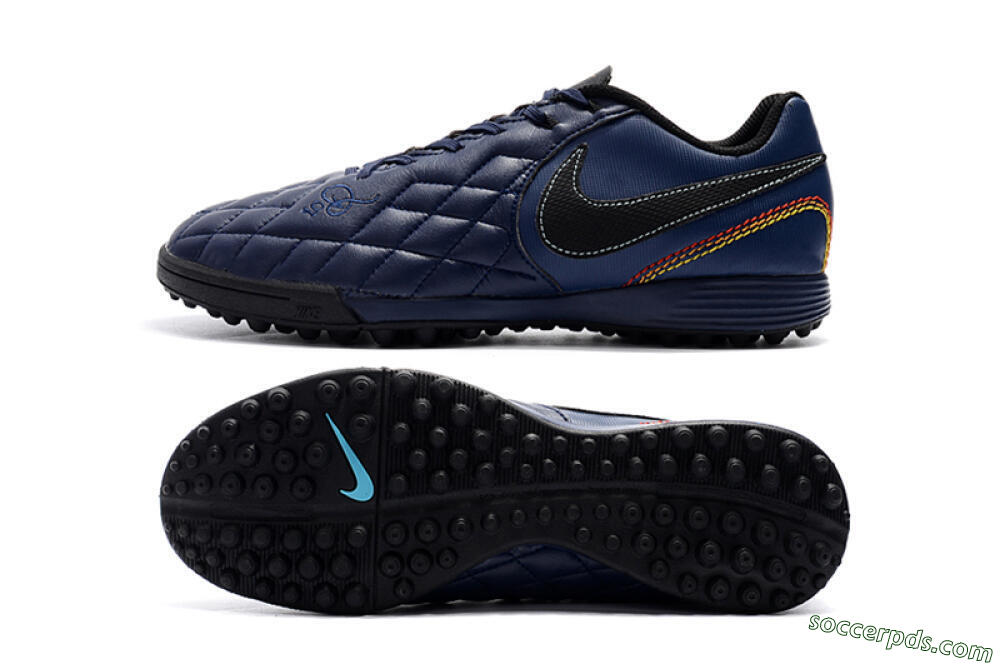 Nike Tiempox Finale 10R TF Low-Tops Football Shoes - Blue/Black/Red 0