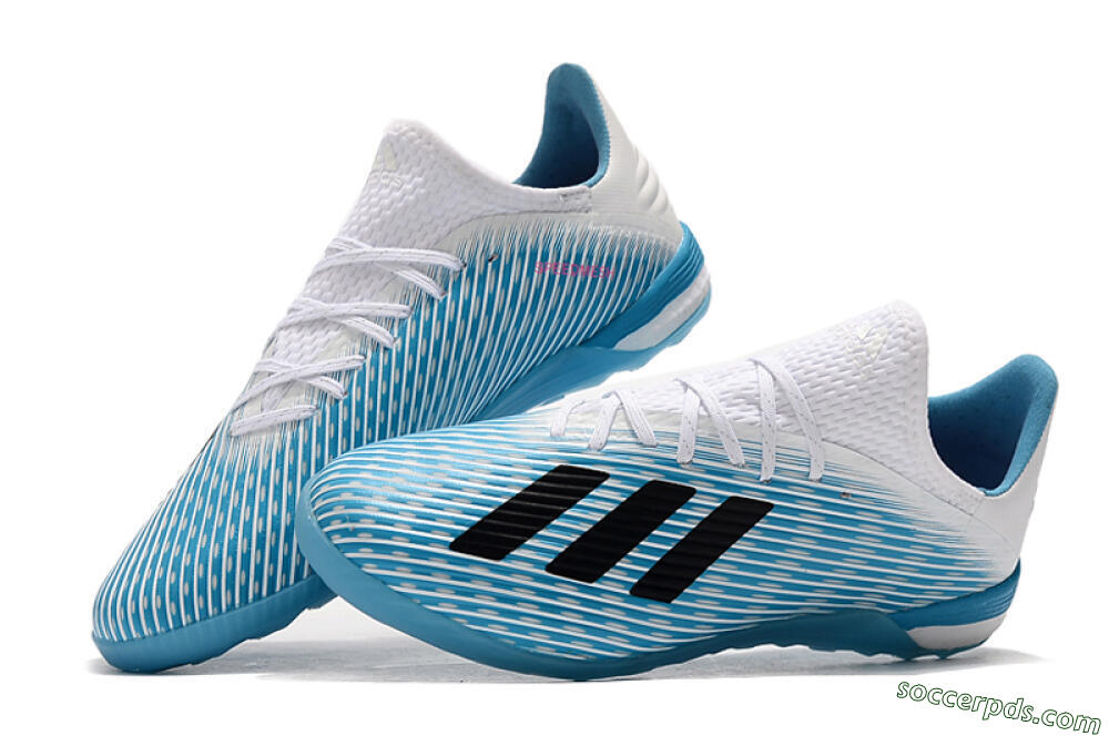 Adidas X 19.1 IC Low-Tops Football Shoes - Blue/Black/White 6