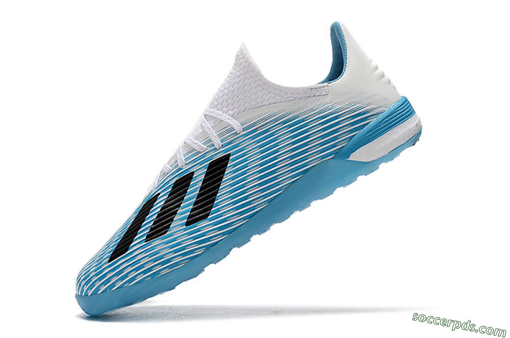 Adidas X 19.1 IC Low-Tops Football Shoes - Blue/Black/White 8