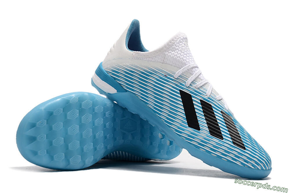 Adidas X 19.1 IC Low-Tops Football Shoes - Blue/Black/White 4