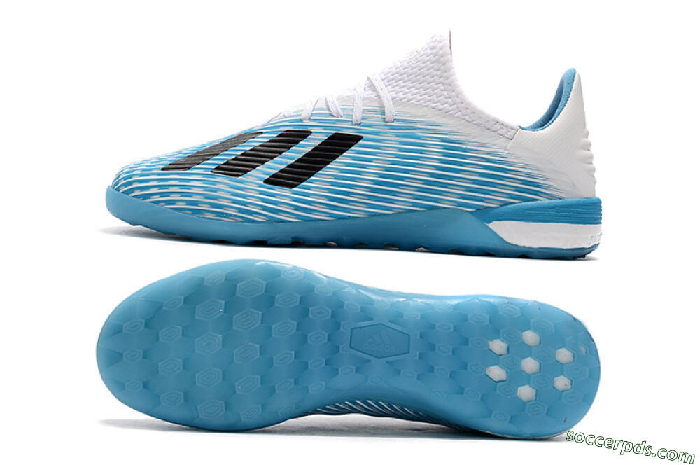 Adidas X 19.1 IC Low-Tops Football Shoes - Blue/Black/White 0