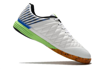 Nike Lunar Gato 2 IC Low-Tops Football Shoes - White/Black/Blue/Yellow