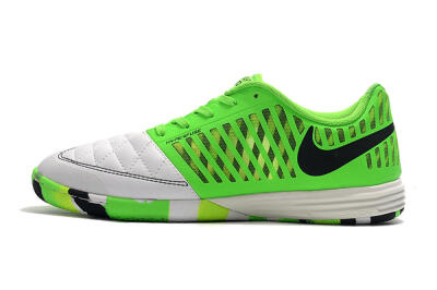 Nike Lunar Gato 2 IC Low-Tops Football Shoes - White/Green/Black